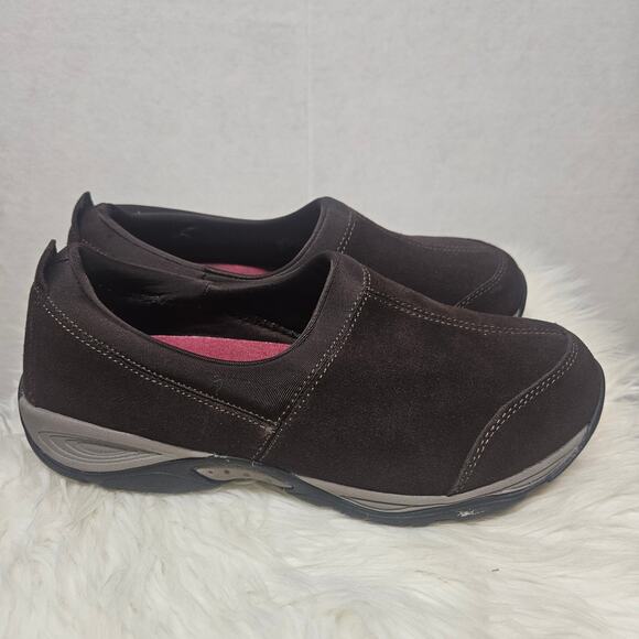 Explore24 Easy Spirit Brown Suede Slip-On Mule Shoes - Picture 4 of 8
